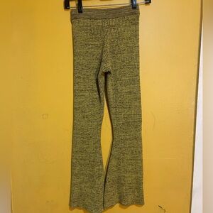 Zara Green Ribbed Kids Bottoms Size 13-14 Girls